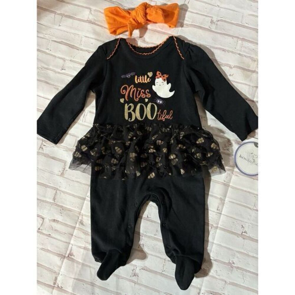 NWT Baby Girl Infant 0-3 Months Halloween 2 Piece Outfit‎  Candy Corn Koala Kids